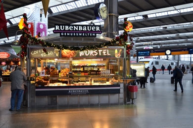POS SHOP DESIGN Rubenbauer Hauptbahnhof München
